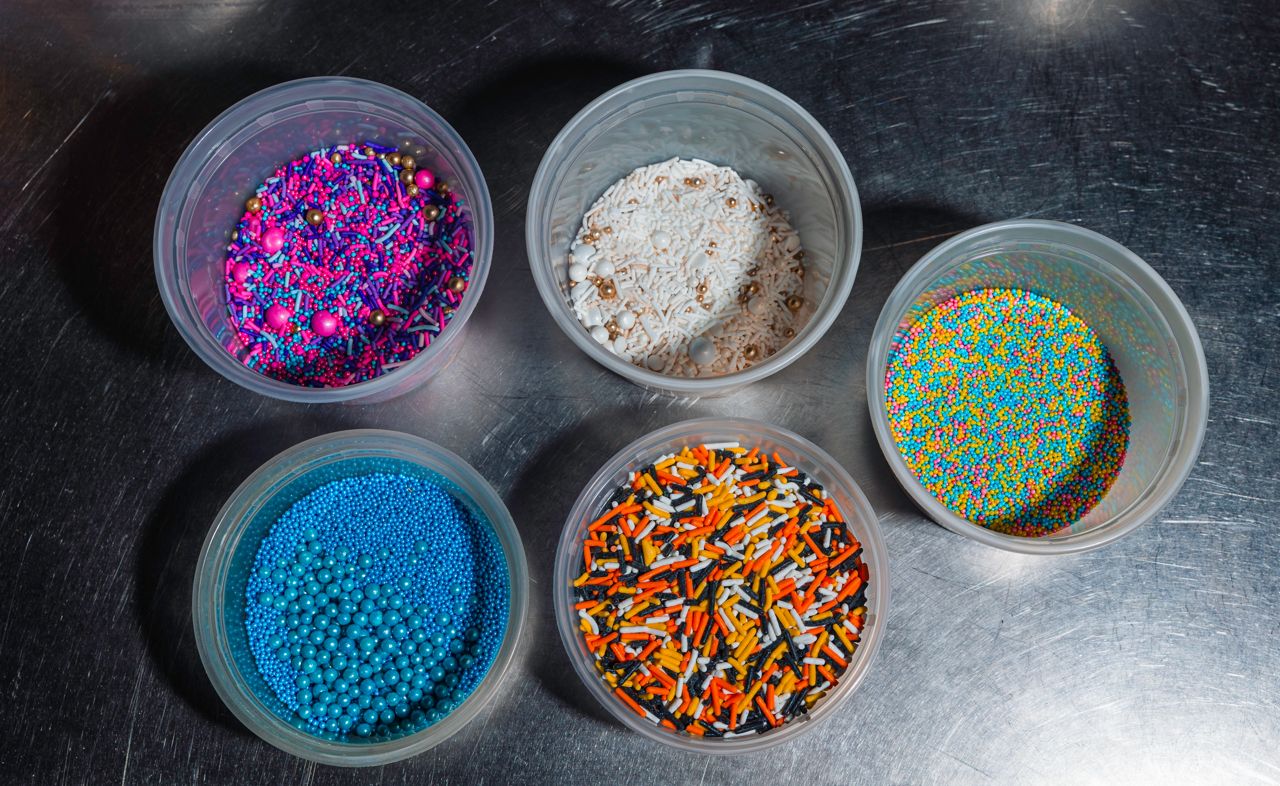 Some of the sprinkle containers
